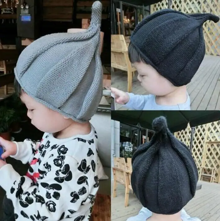 

Nishine Children Elf Hat Infant Toddler Autumn Winter Knitted Caps for Baby Bunny Beanie Spire Cap Photography Props