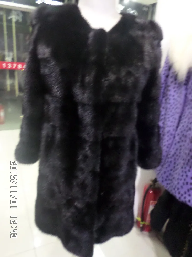 Domestic real mink fur coat