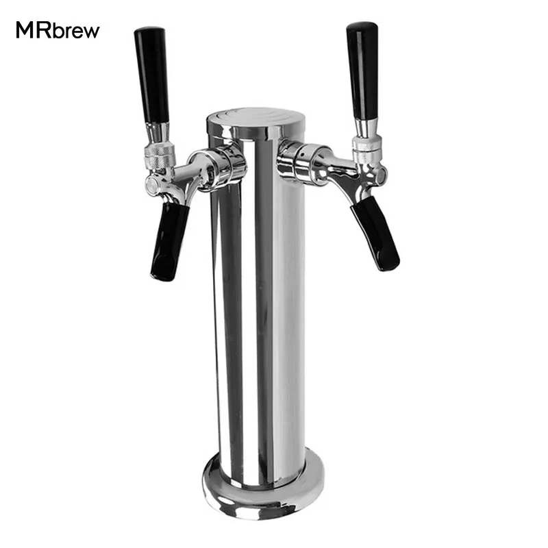 New Homebrew Double tap beer tower,beer tap Draft Beer Tower with best