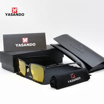 

YASANDO Sunglasses for Men Top Brand Fashion Polarized Lens Mirror Square Frame Sport UV400 Male Driving Eyewear SunGlass RP0864