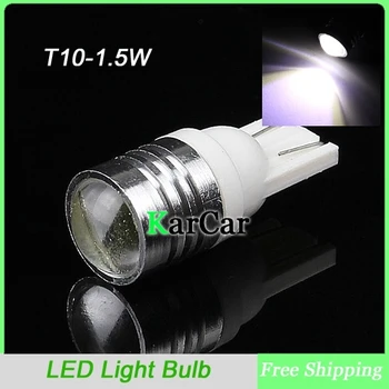 

T10 W5W 1.5W 1 COB Chip with Lens LED Car Luggage Compartment Lights,921 161 Door Bulbs 194 912 White Lamps 168 Marker Car Light