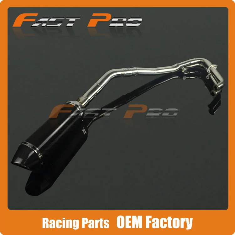 Full Exhaust System Slip On Stainless Steel Pipe + Carbon Muffler Removable DB Killer Ninja 250R EX250 08 09 10 11 12 Motorcycle Full Exhaust System Slip On Stainless Steel Pipe + Carbon Muffler Removable DB Killer Ninja 250R EX250 08 09 10 11 12 Motorcycle