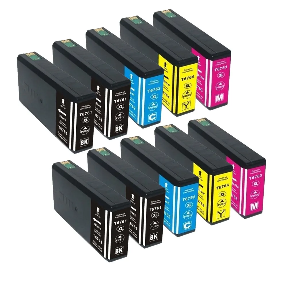 

10pack Compatible ink cartridges For T676XL for Epson workforce wp-4020 wp-4530 wp-4540 pro wp-4010 wp-4023 wp-4090 wp-4520