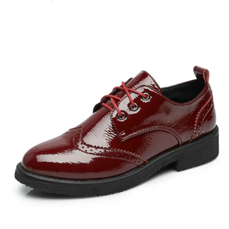 Oxford Shoes for Women 2018 British Style Flats Brogues