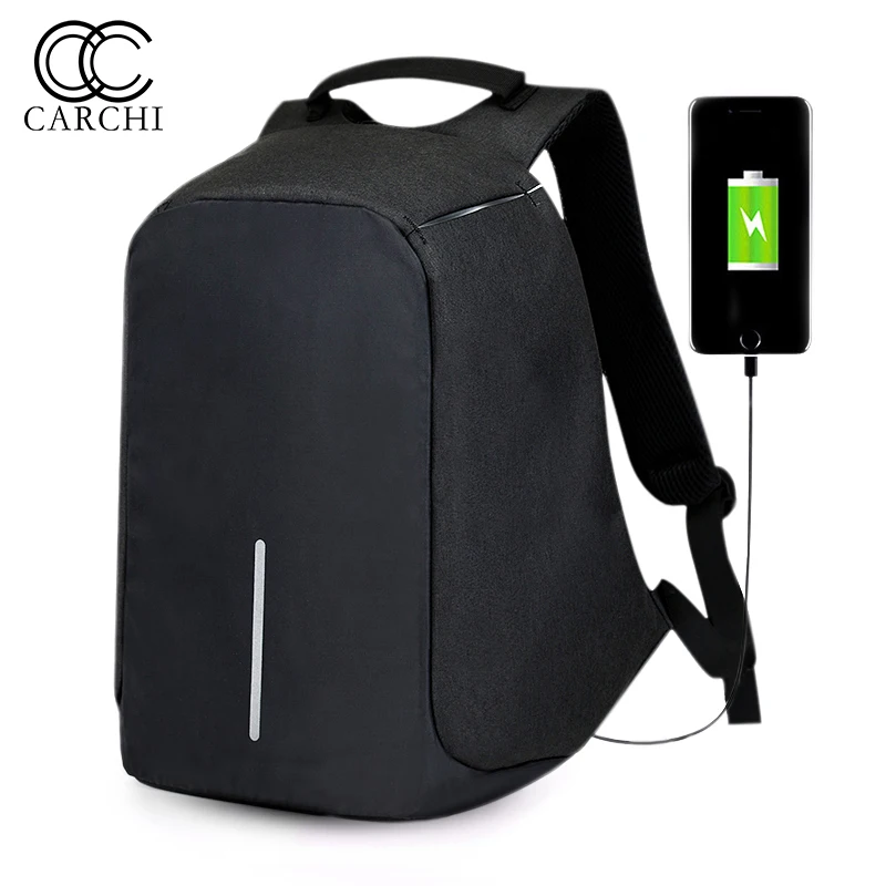 CARCHI Canvas Men S Backpack Bag Brand 15 Inch Laptop Notebook For Men Waterproof Back Pack