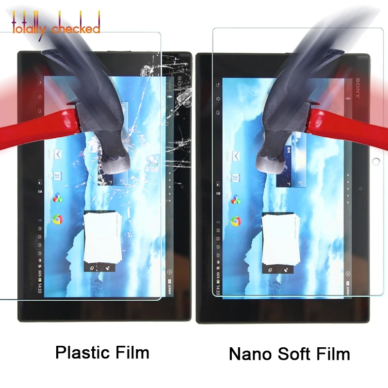 

For Sony Xperia Tablet Z SGP341 10.1" TAB Explosion-proof Nano soft film Anti-shatter screen protector film