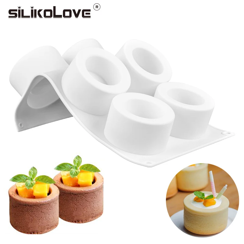 6 Holes Mouse Silicone Cake Mold Pudding Pastry Baking Chocolate Pan Dessert