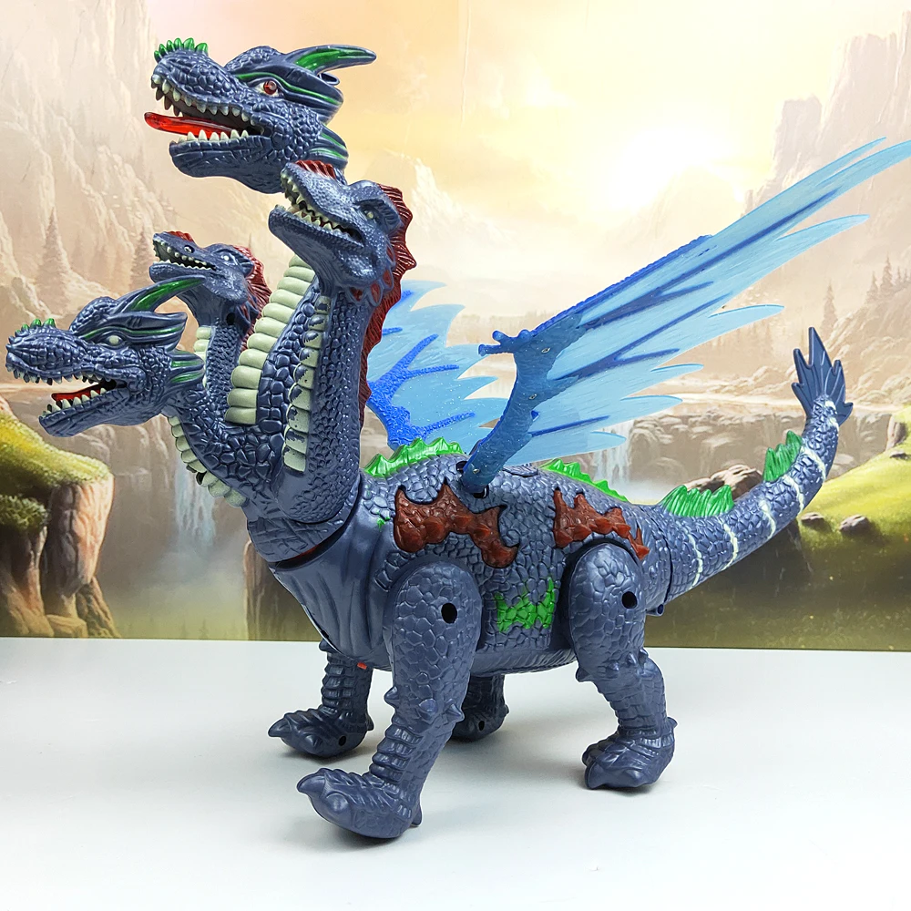 Ceny Dinozaury 53cm duży rozmiar projekcji światła Up Luminous dinozaur elektroniczny Walking Robot dinozaur modelu zabawki dla dzieci prezent