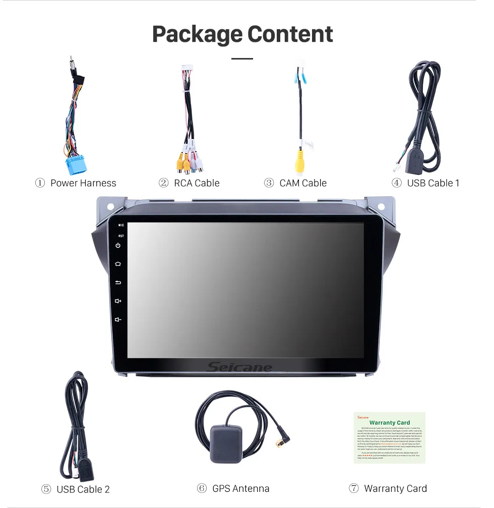 Best Seicane Car GPS Multimedia Player For 2009 2010 2011 2012 2013 2014-2016 Suzuki alto Android 8.1 2Din Wifi Bluetooth Head Unit 16