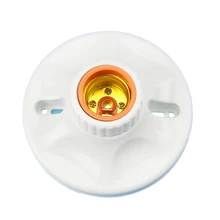 2 шт. E27 винт держателя лампы свет гнездо всасывания топ лампочка в квартиру основание светильника E27 винт Пластик