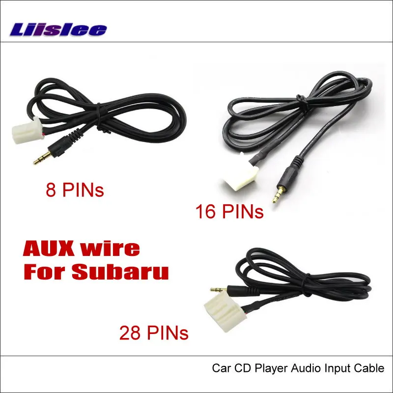  Original Plugs To AUX Adapter 3.5mm Connector For Subaru BRZ OutBack Legacy Impreza Car Audio Media