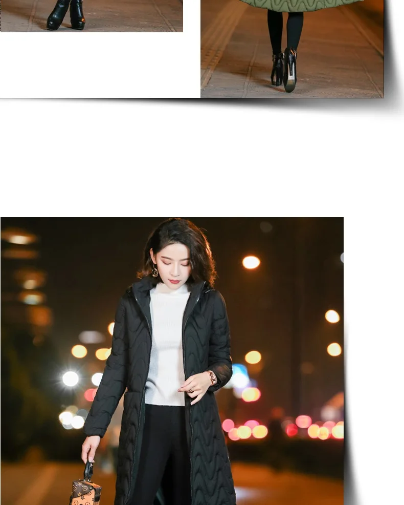 Женские хлопковые куртки, плюс размер, хлопковое пальто для девушек с капюшоном, длинное зимнее пуховое пальто с хлопковой подкладкой, женские утепленные парки