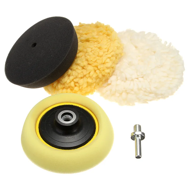 High Quality 1 Set 3 Inch Buffing Pad Auto Car Polishing Wheel Kit
