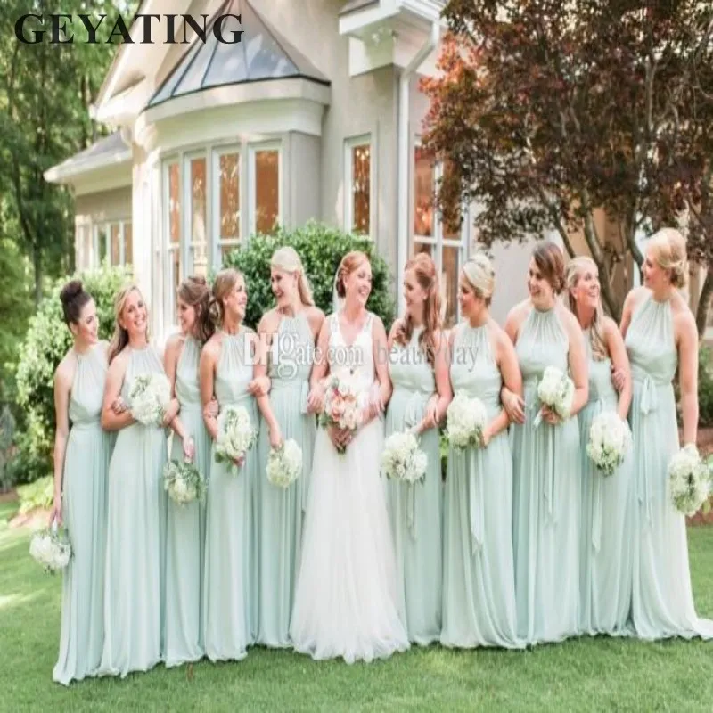 mint green bridal party
