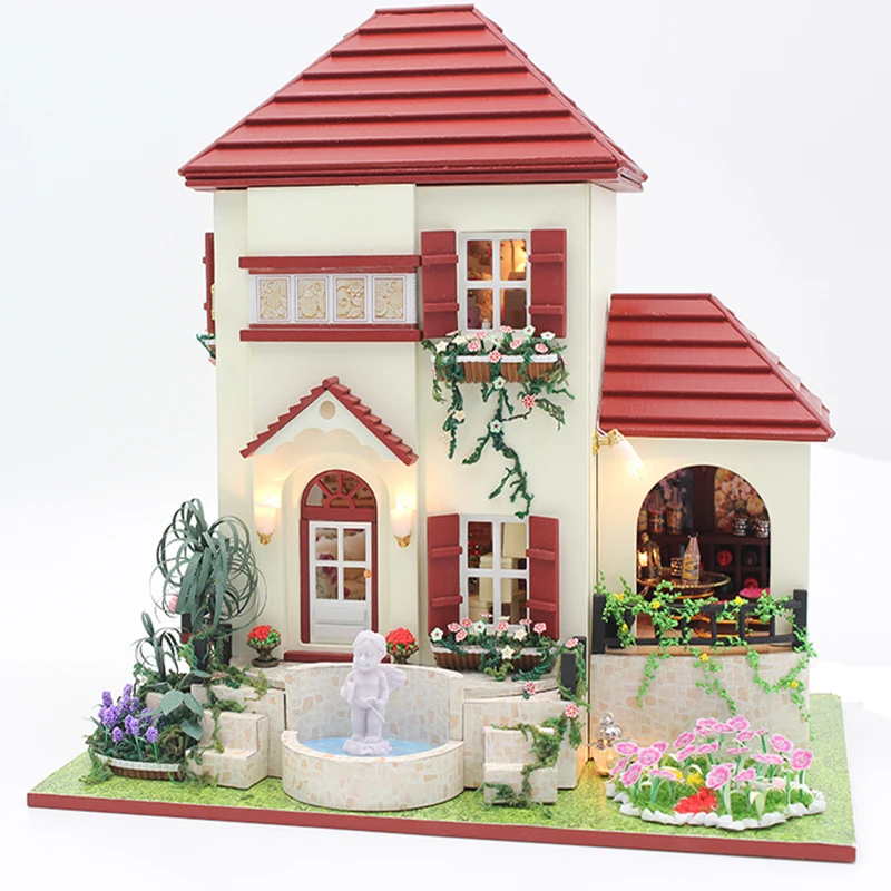 

Diy Miniature Wooden Doll House Furniture Kits Toys Handmade Craft Miniature Model Kit DollHouse Toys Gift For Children13836