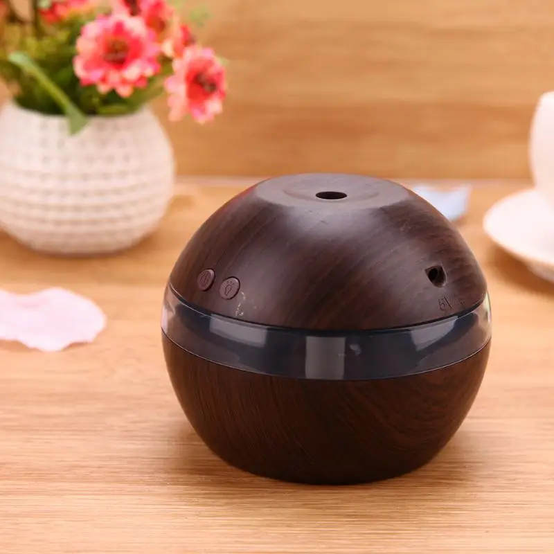 

Mini USB Wooden grain Ultrasonic Air Humidifier Portable Aromatherapy Machine Mist Maker fogger Air Purifier for Home Office Car