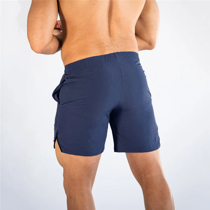 Мужские спортивные пляжные шорты бодибилдинг короткие брюки штаны для бега фитнес шорты новые модные повседневные тренировочные брюки мужские большие размеры