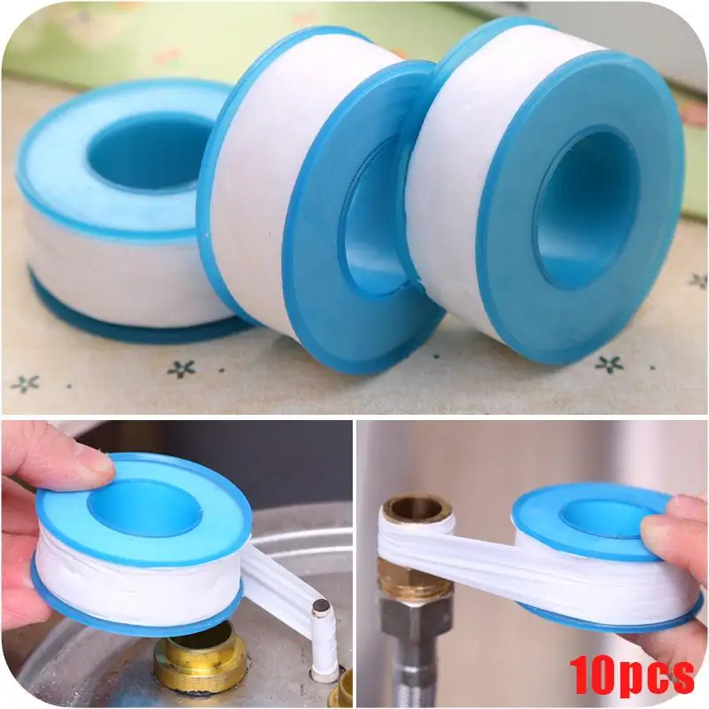 10PCS Water Roll Thread Seal PTFE Plumbing Tape
