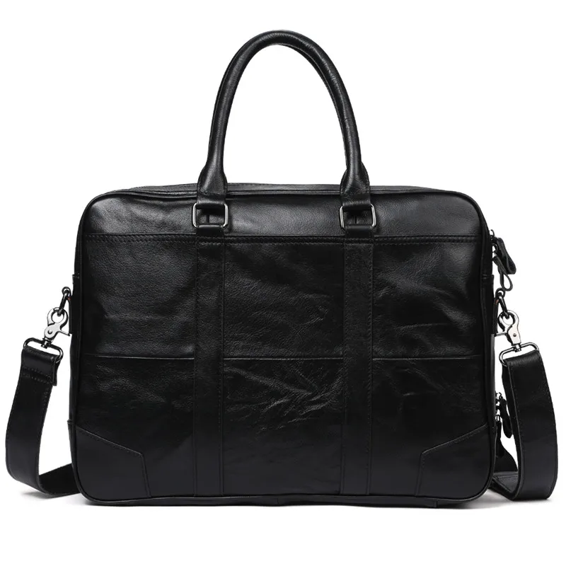 Nesitu старинные черный кофе первый слой из натуральной кожи Офисные мужские портфель 14 ''ноутбук человек сумки M6395