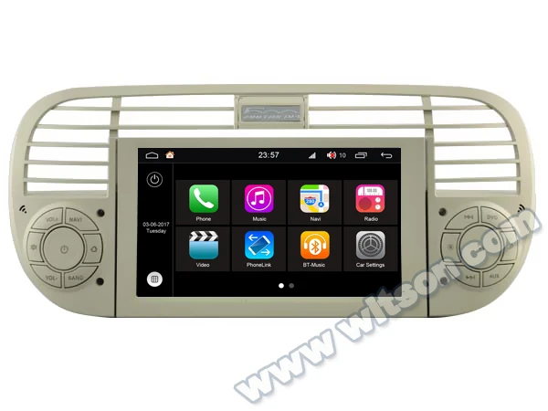 Sale 6.2" Octa-Core Android 8.0 Oreo OS Car DVD Multimedia GPS Radio for Fiat 500 2007-2016 with External OBD2 Adapter Support 5