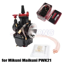 21mm para Maikuni PWK21 Peças Do Carburador Mikuni carb Universal Motocicleta ATV Scooters Com Jato De Energia
