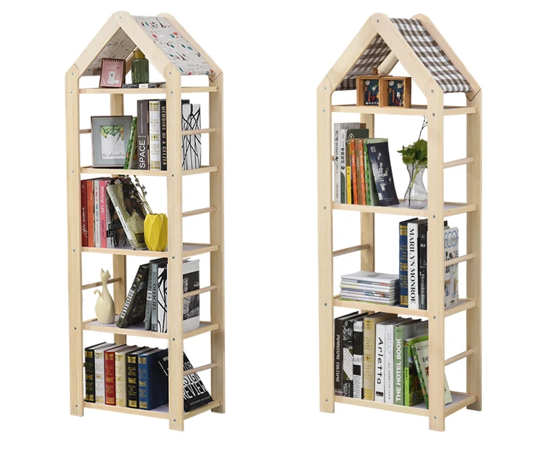 Луи Мода книжные шкафы посадка простой современный стеллаж полки собранные Детские твердой древесины небольшой творческий бытовой экономии пространства