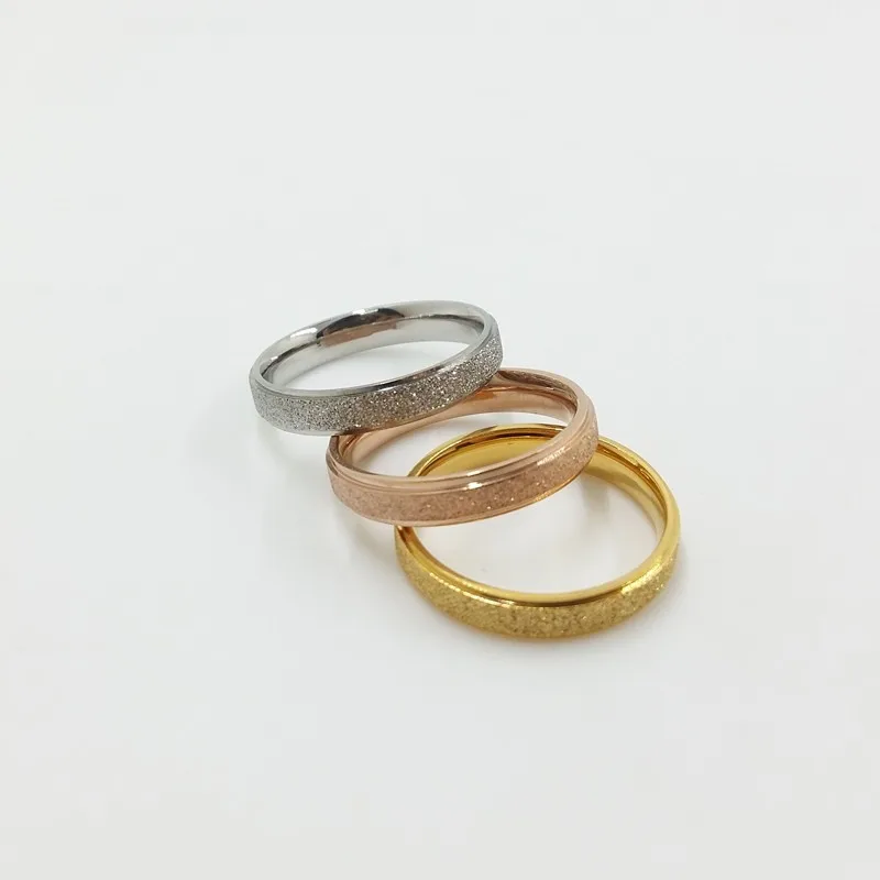Винтажное обручальное кольцо из нержавеющей стали с покрытием под позолоту, серебро и розовое золото