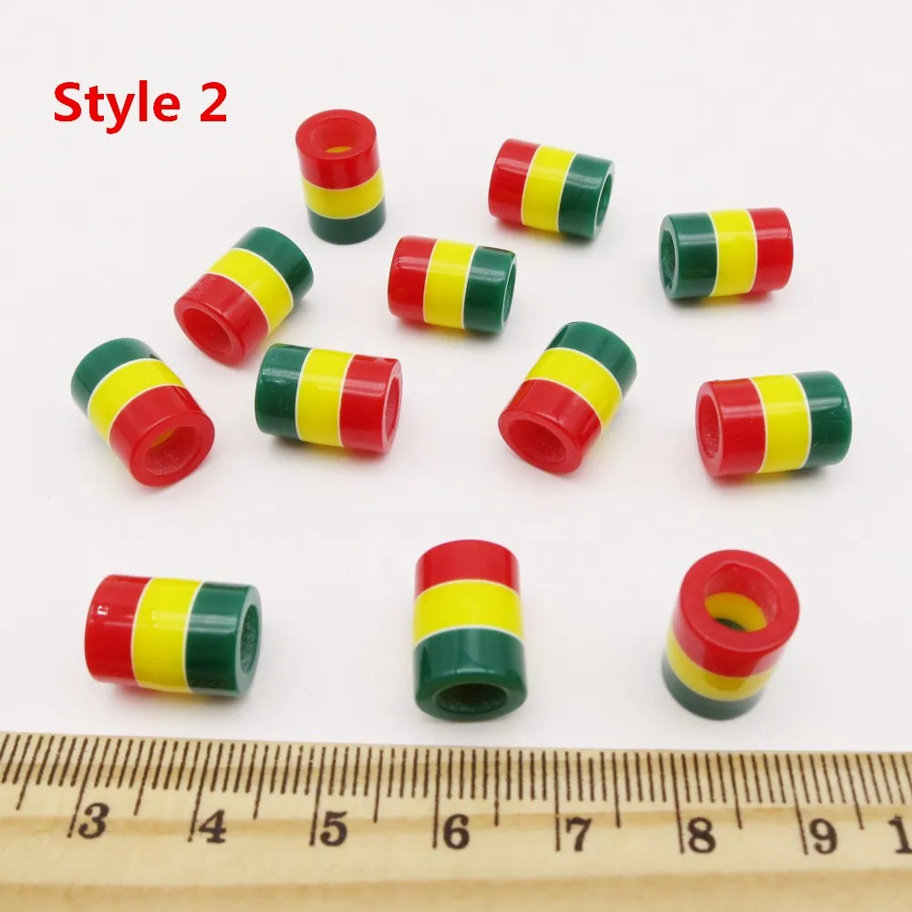 Crochet Braids 30Pcs-100pcs Multicoloured different styles Rasta hair braid dread dreadlock Beads rings accessories