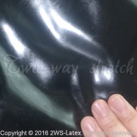 Сексуальные прозрачные коричневые новые латексные резиновые перчатки митенки без пальцев Gummi Glovelettes оборки браслет Knuckle plus ST-002 - Цвет: black
