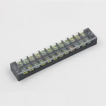 

5Pcs Dual Row 12 Position Barrier Screw Terminal Strip 600V 25A TB-2512