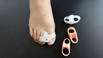 

200 pcs/100 pairs Big Toe Spreader Separator Hallux Valgus Bunion Guard Toe Overlapping Corrector Toe Spacer Foot Care