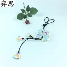 Изысканный цветной стеклянный материал для автомобильных аксессуаров для автомобильного зеркала заднего вида декоративный кулон украшение для стайлинга автомобиля