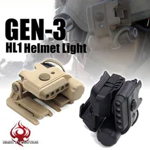 Ночная Эволюция NE05003 тактический страйкбол Gen3 HL1 шлем светильник набор(белый и красный) Охота военный Пейнтбол инфракрасный защитный светильник