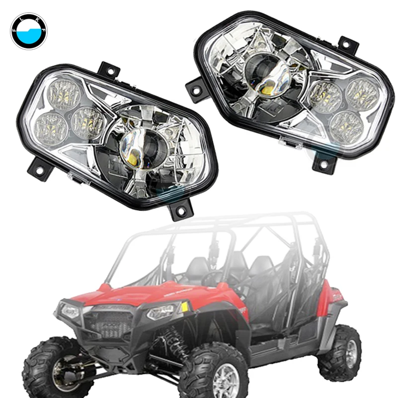 LED Headlights For 2012 2013 Polaris Ranger Model Side X Sides and