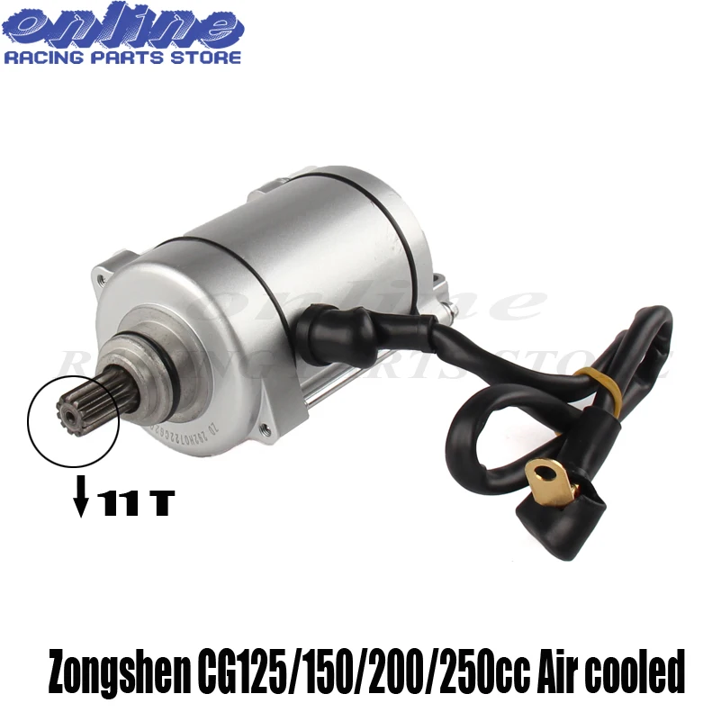 

11 Teeth Engine Electric Starter Motor CG 150cc 200cc 250cc Air Cooled For pit dirt bike Go-Cart Spare Parts ATV Quad ROKETA