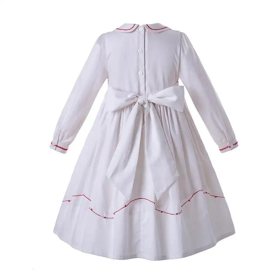 smock white dress