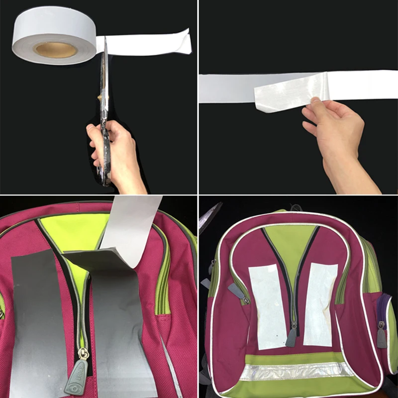 

New arrival many size acceptable reflective fabric with adhesive