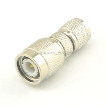 

(50 pieces/lot) Nickel Plated TNC Male to Mini UHF Male Straight Connector RF Coax Adapter