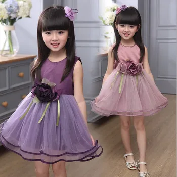 

Baby Kids Girls Dresses 2018 New Summer Flower Princess Dress Cute Wedding Party Dress Children Clothes Sundress 6 8 10 12 Years