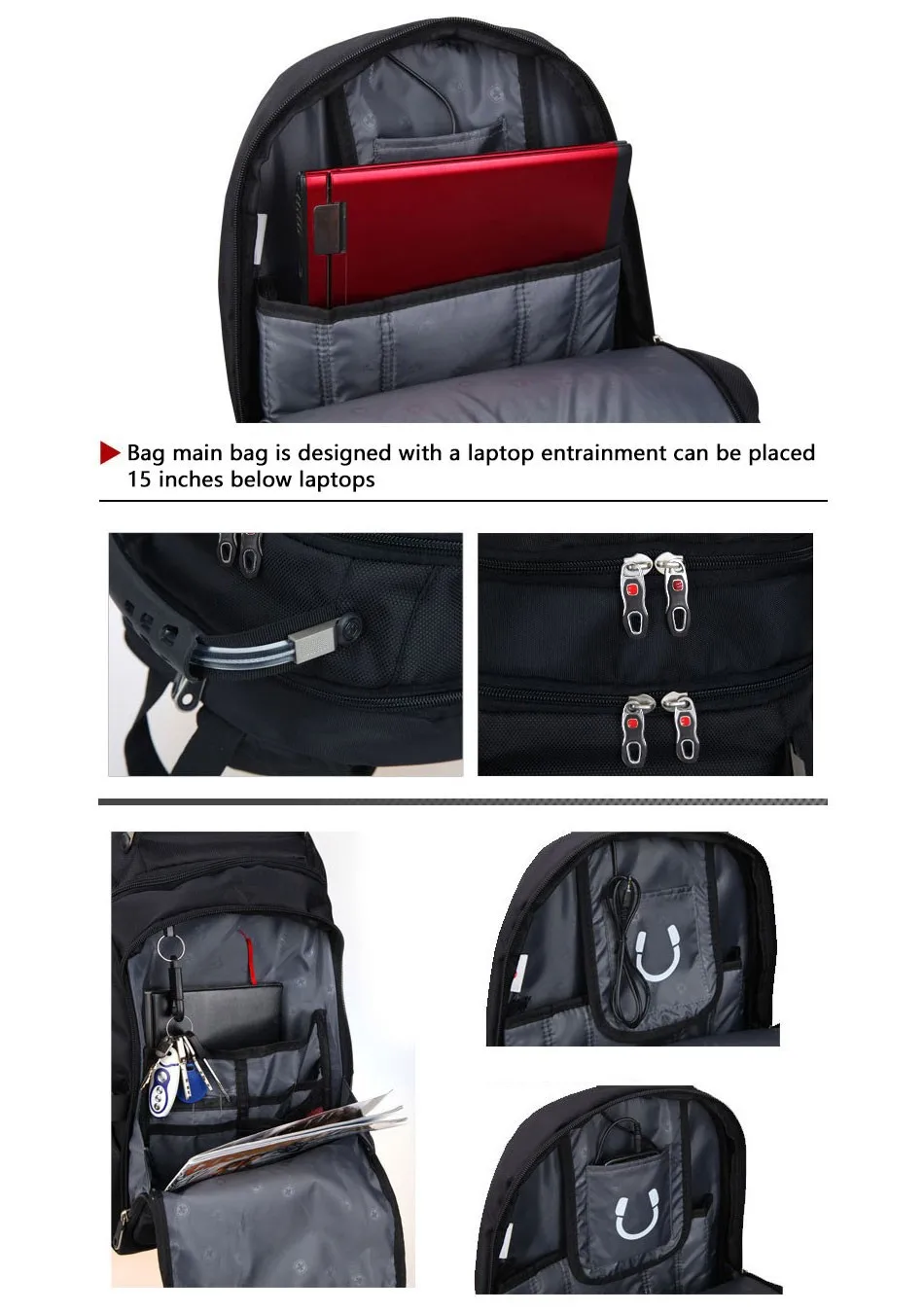Волшебный союз фирменный дизайн Для мужчин Дорожная сумка человек Швейцарский рюкзак полиэстер мешки Водонепроницаемый Anti Theft ноутбук