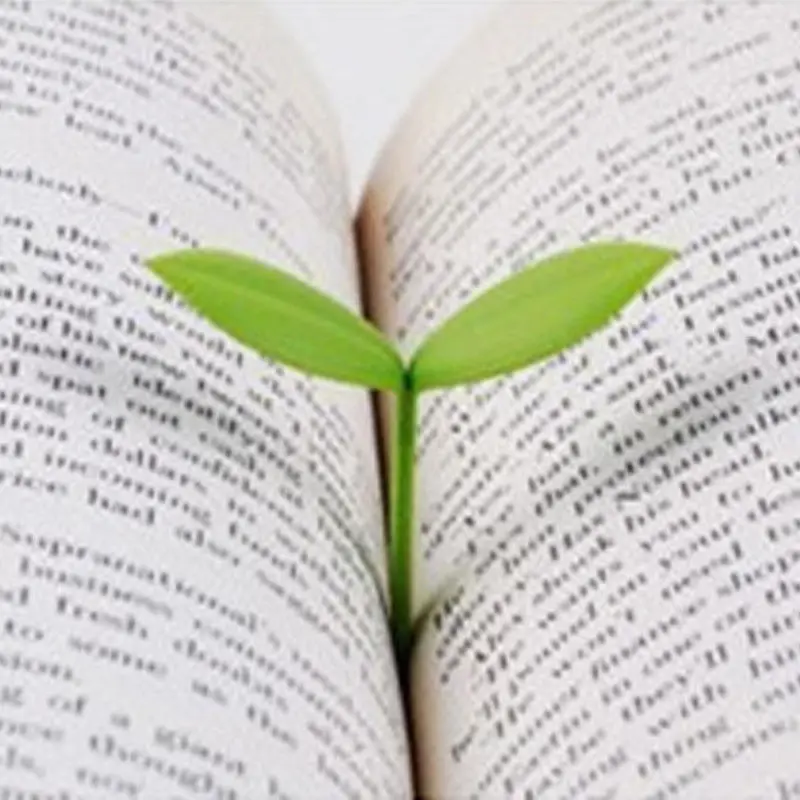 1 шт. магазин Sprout Маленький листья Закладка для книги книга марка Бумага чтения