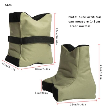 

600D Oxford Cloth Portable Rear Set Front & Rear Rifle Target Unfilled Stand Accessories Gun Rest Bag Soft fabric