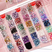 ROHWXY ногтей украшения для маникюра Стразы для ногтей аксессуары все для ногтей дизайнерский Шарм ногтей Стикеры DIY камни поставок