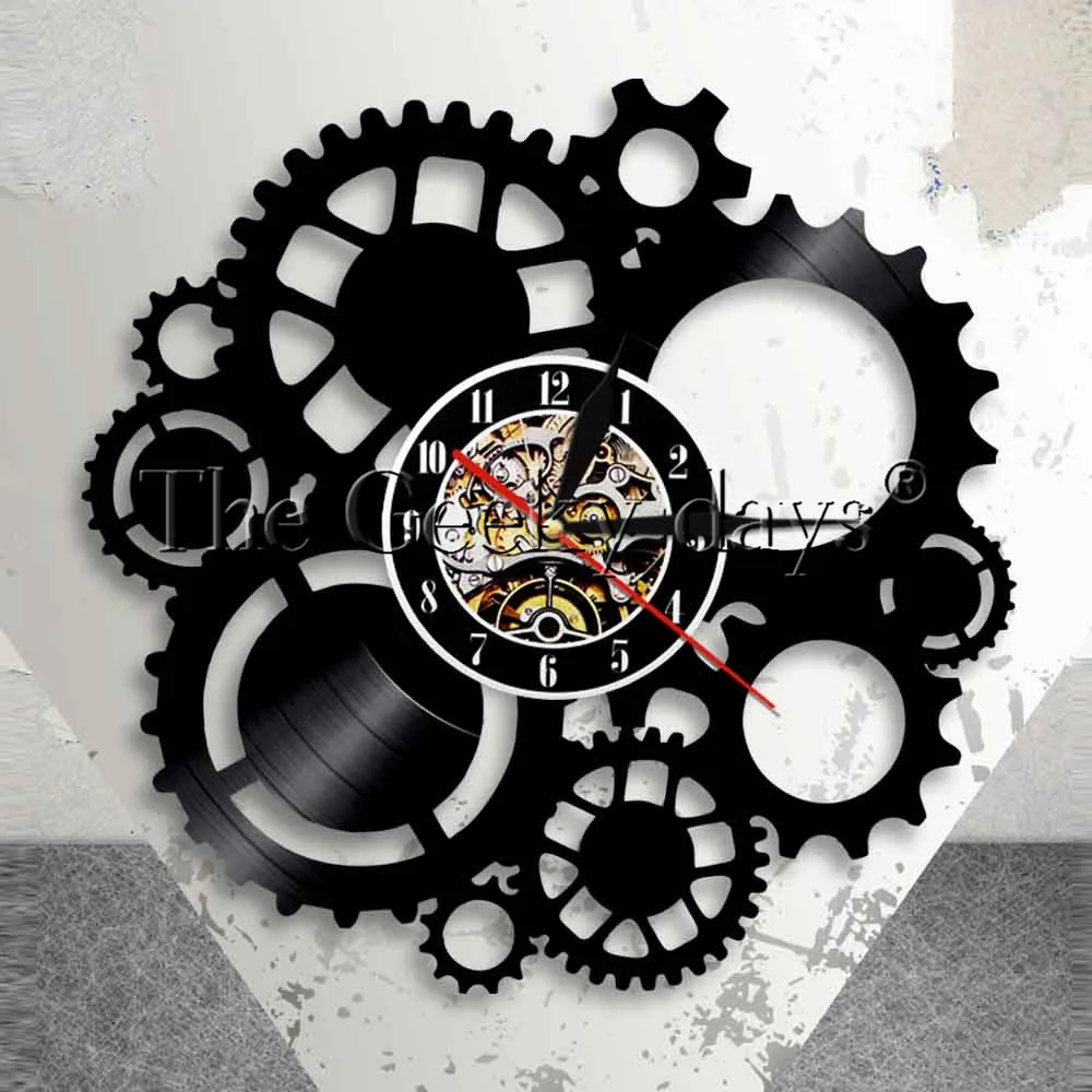 Parede de Luz Sinal de Engrenagens da Engrenagem Mudança da Cor Conduziu a Iluminação Lâmpada de Parede com Controle Preço Steampunk Levou Relógio Remoto 1 16 Da Cor CONDUZIU a Iluminação Lâmpada de Parede Com Controle Remoto