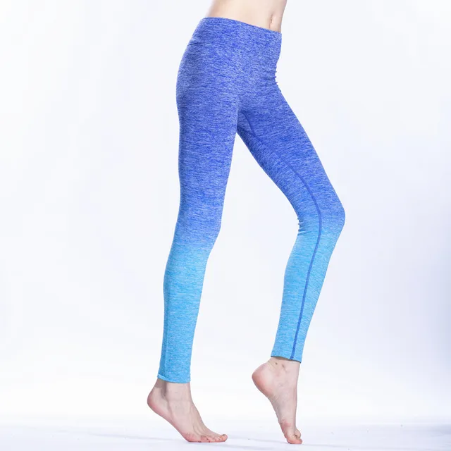 blue athletic leggings