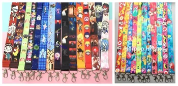 

1000 Pcs anime mix mickey minnie cartoon key chains Mobile Phone Neck Straps Neck Strap Keys Camera ID Card Lanyard