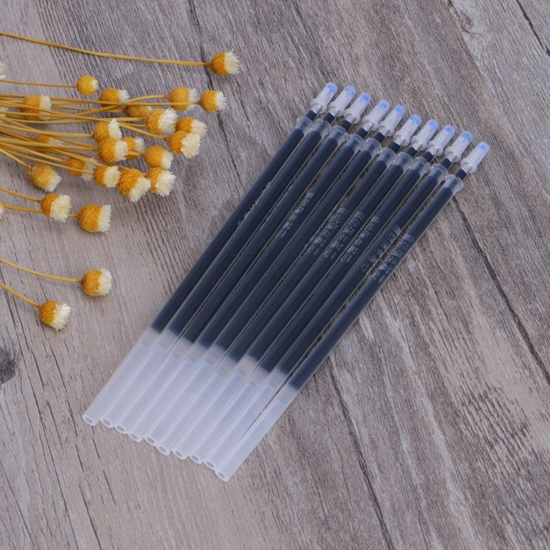 

10 Pcs Pen Refill Signature Rods For Handles Blue Ink Neutral Refills Pen Refill Bullet Office School Stationery Supplies