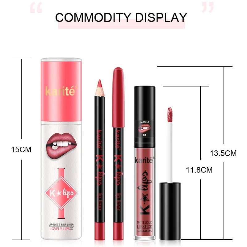 2019 Non-stick Cup Lip Glaze + Lip Liner Combination Matter Pencil Tint Tattoo Stain Makeup Waterproof Nude Pen Lip Gloss 2019 Non-stick Cup Lip Glaze + Lip Liner Combination Matter Pencil Tint Tattoo Stain Makeup Waterproof Nude Pen Lip Gloss