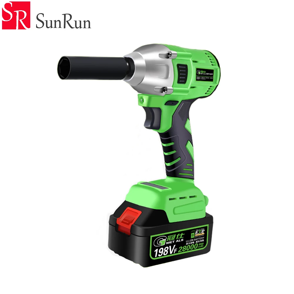 

Free shipping 1Set Brushless electric wrench lithium battery multifunction woodworking socket wrench impact electric wrench