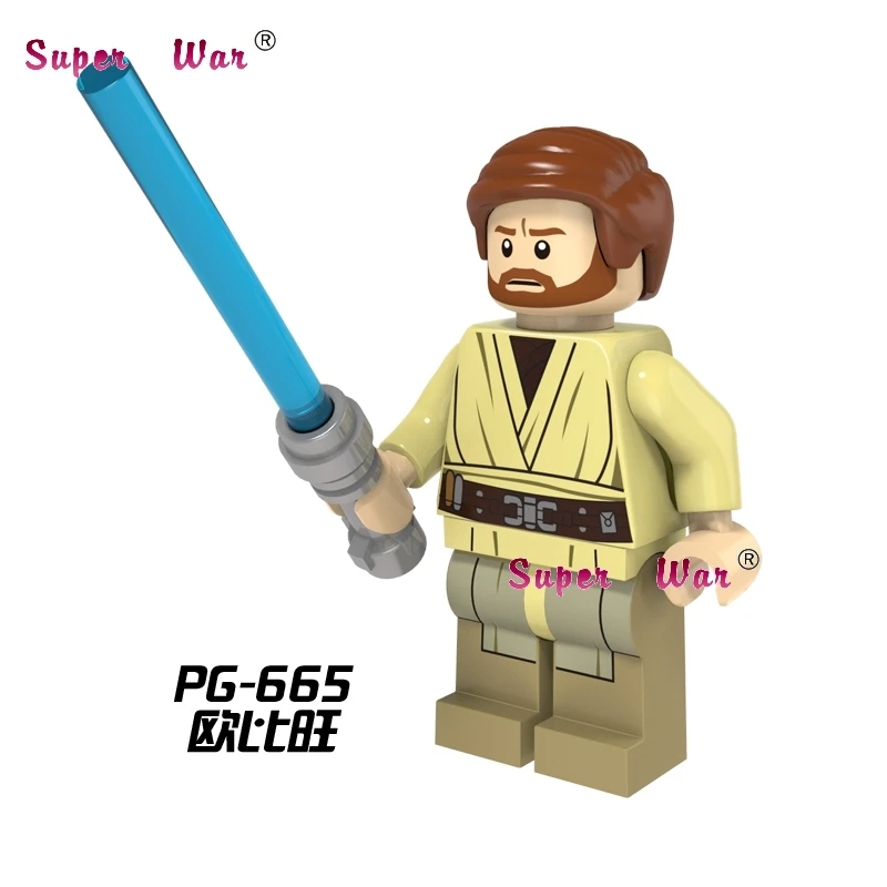 

Single Sale superhero marvel Obi Wan Kenob building blocks action sets model bricks toys for children